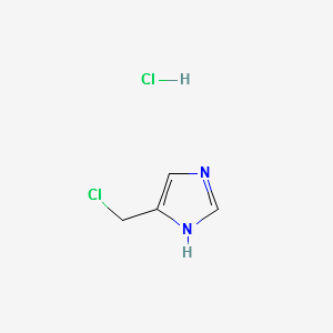 4-(Chloromethyl)-1H-imidazole hydrochloride structure, CAS 38585-61-4
