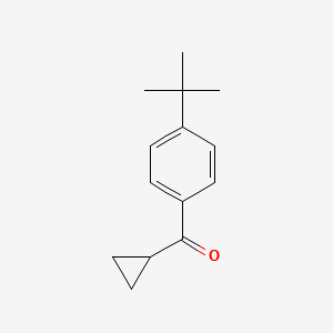 4-tert-Butylphenyl cyclopropyl ketone structure, CAS 38675-79-5