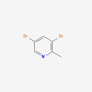 3,5-Dibromo-2-methylpyridine structure, CAS 38749-87-0