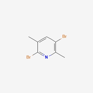 2,5-Dibromo-3,6-dimethylpyridine structure, CAS 38749-93-8