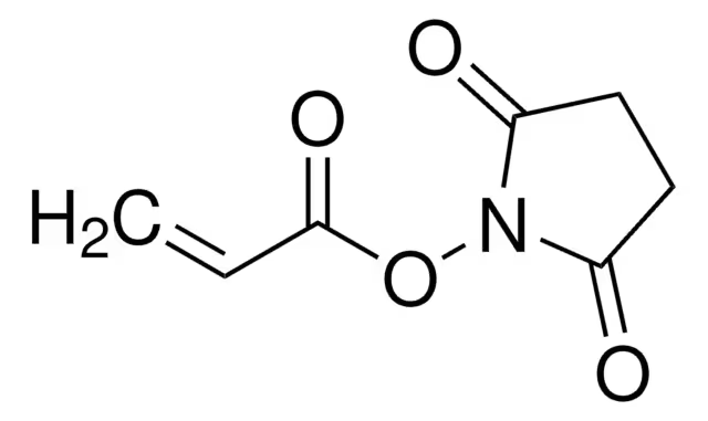 Acrylic acid N-hydroxysuccinimide ester structure, CAS 38862-24-7