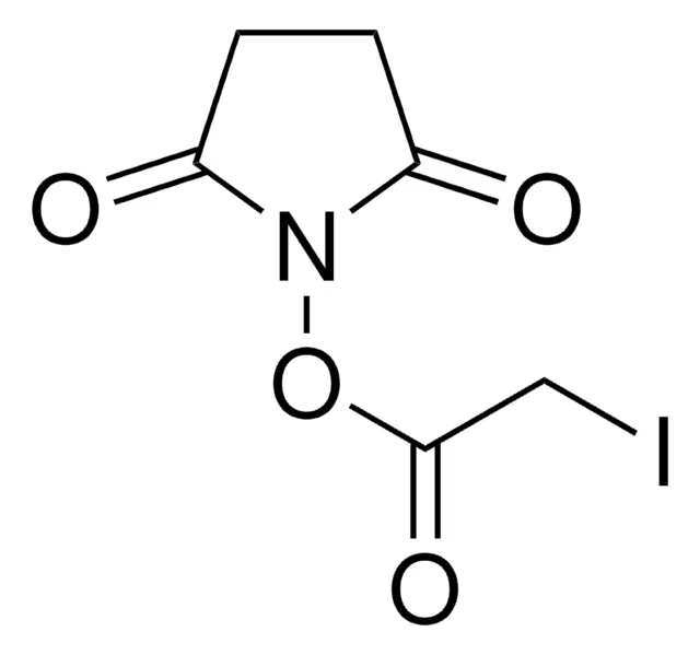 Iodoacetic acid N-hydroxysuccinimide ester structure, CAS 39028-27-8
