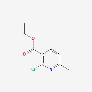Ethyl 2-chloro-6-methylnicotinate structure, CAS 39073-14-8