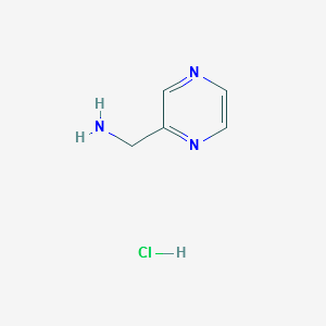 (Pyrazin-2-yl)methanamine hydrochloride structure, CAS 39204-49-4