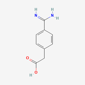 4-Amidinophenylacetic acid structure, CAS 39244-83-2