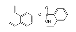 Divinylbenzene-styrenesulfonic acid copolymer structure, CAS 39389-20-3