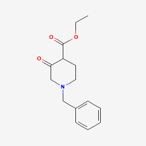 Ethyl 1-benzyl-3-oxopiperidine-4-carboxylate structure, CAS 39514-19-7