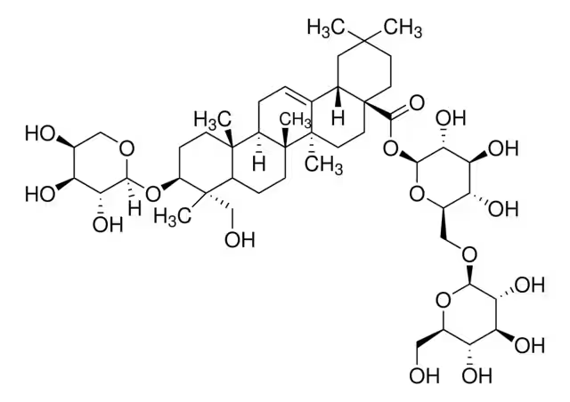 Akebia saponin D structure, CAS 39524-08-8