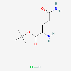 L-Glutamine tert-butyl ester hydrochloride structure, CAS 39741-62-3