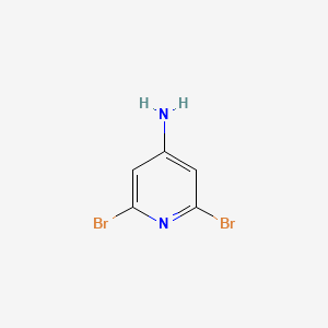 4-Amino-2,6-dibromopyridine structure, CAS 39771-34-1
