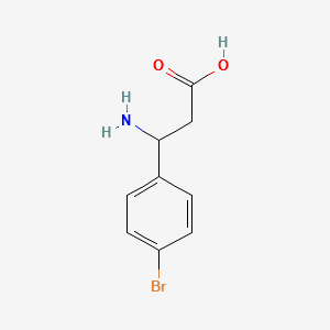 DL-3-Amino-3-(4-bromophenyl)propionic acid structure, CAS 39773-47-2