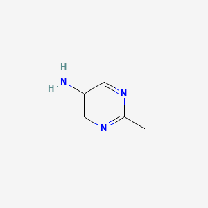 2-Methyl-5-pyrimidinamine structure, CAS 39889-94-6