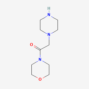 4-[2-(Piperazin-1-yl)acetyl]morpholine structure, CAS 39890-46-5