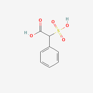 D-Sulfophenylacetic acid structure, CAS 39925-38-7