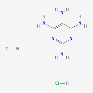 2,4,5,6-Tetraaminopyrimidine dihydrochloride structure, CAS 39944-62-2