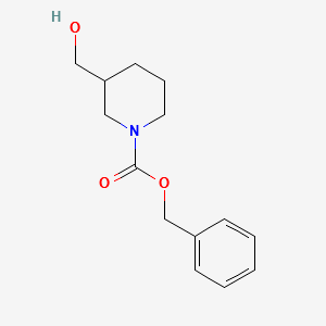 Benzyl 3-(hydroxymethyl)piperidine-1-carboxylate structure, CAS 39945-51-2