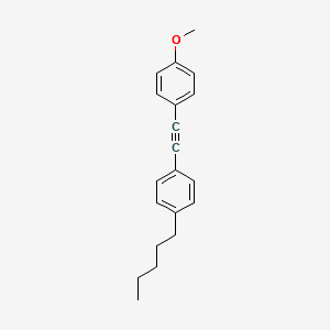 1-(4-Methoxyphenyl)ethynyl-4-n-pentylbenzene structure, CAS 39969-28-3
