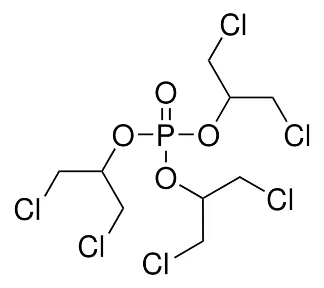 Tris(1,3-dichloropropyl) phosphate structure, CAS 40120-74-9