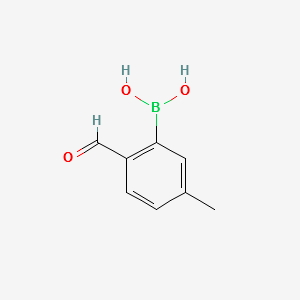 2-Formyl-5-methylphenylboronic acid structure, CAS 40138-17-8