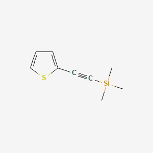 2-[(Trimethylsilyl)ethynyl]thiophene structure, CAS 40231-03-6