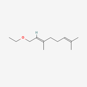 Ethyl geranyl ether structure, CAS 40267-72-9