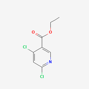 Ethyl 4,6-dichloronicotinate structure, CAS 40296-46-6