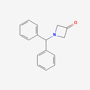 1-Benzhydrylazetidin-3-one structure, CAS 40320-60-3