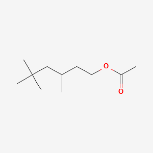 Isononyl acetate structure, CAS 40379-24-6