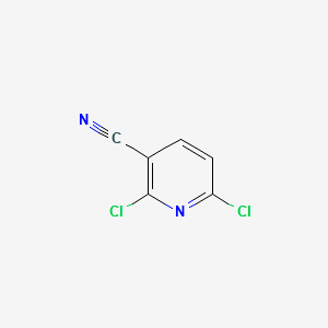2,6-Dichloronicotinonitrile structure, CAS 40381-90-6