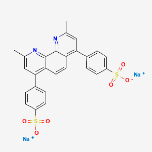 Disodium 4,4'-(2,9-dimethyl-1,10-phenanthroline-4,7-diyl)bis(benzenesulphonate) structure, CAS 40386-51-4