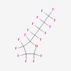 Heptafluorotetrahydro(nonafluorobutyl)furan structure, CAS 40464-54-8