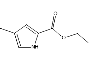 Ethyl 4-methyl-2-pyrrolecarboxylate structure, CAS 40611-85-6