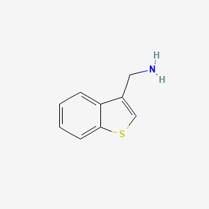 3-Aminomethylbenzo[b]thiophene structure, CAS 40615-04-1
