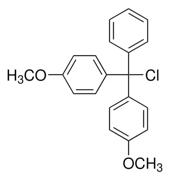 4,4′-Dimethoxytriphenylmethyl chloride structure, CAS 40615-36-9