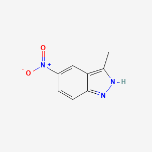 3-Methyl-5-nitro-1H-indazole structure, CAS 40621-84-9