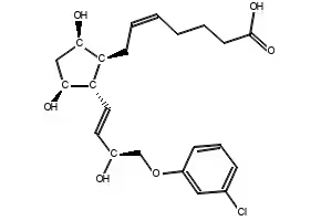 Cloprostenol structure, CAS 40665-92-7