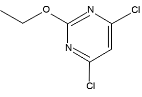 2-Ethoxy-4,6-dichloropyrimidine structure, CAS 40758-65-4