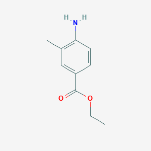 Ethyl 4-amino-3-methylbenzoate structure, CAS 40800-65-5