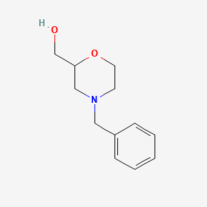 (4-Benzylmorpholin-2-yl)methanol structure, CAS 40987-24-4