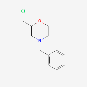 2-Chloromethyl-4-benzylmorpholine structure, CAS 40987-25-5