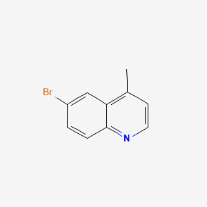 6-Bromo-4-methylquinoline structure, CAS 41037-28-9