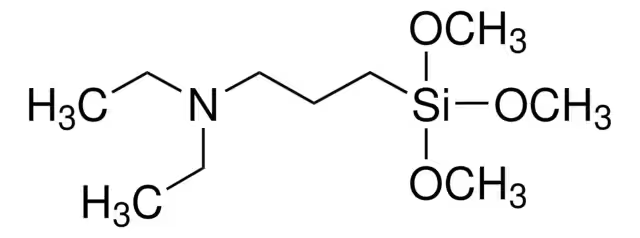 (N,N-Diethyl-3-aminopropyl)trimethoxysilane structure, CAS 41051-80-3