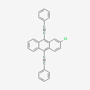 2-Chloro-9,10-bis(phenylethynyl)anthracene structure, CAS 41105-36-6