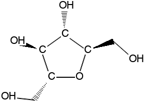 2,5-Anhydro-D-mannitol structure, CAS 41107-82-8