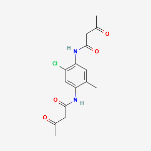 N,N'-(2-Chloro-5-methyl-1,4-phenylene)bis(3-oxobutyramide) structure, CAS 41131-65-1