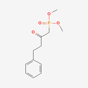 Dimethyl (2-oxo-4-phenylbutyl)phosphonate structure, CAS 41162-19-0