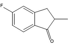 5-Fluoro-2-methylindan-1-one structure, CAS 41201-58-5