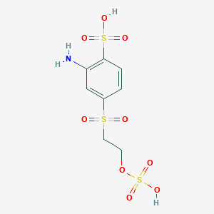 Aniline-3-beta-ethyl sulfonyl sulfate-6-sulfonic acid structure, CAS 41261-80-7