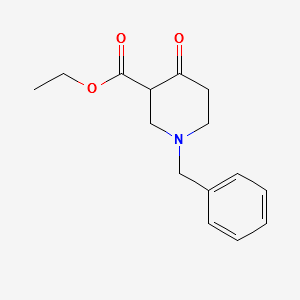 1-Benzyl-3-ethoxycarbonyl-4-piperidone structure, CAS 41276-30-6