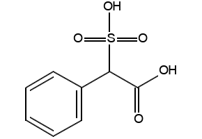 alpha-Sulfophenylacetic acid structure, CAS 41360-32-1